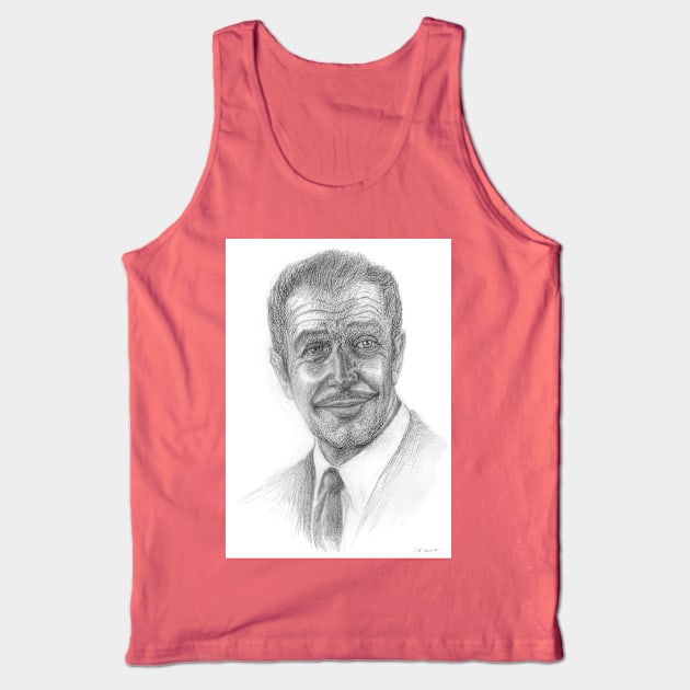 Vincent Price Horror Portrait Tank Top by AnnabelleLecter